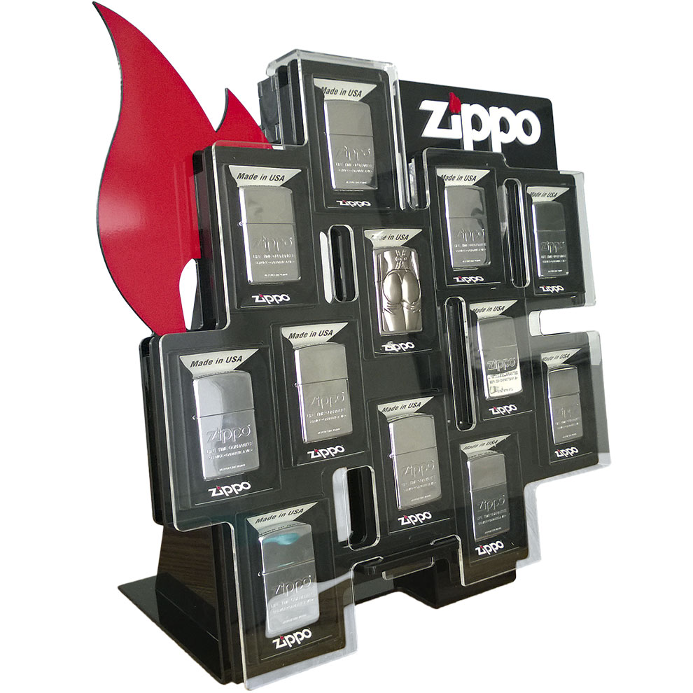 zippo counter display