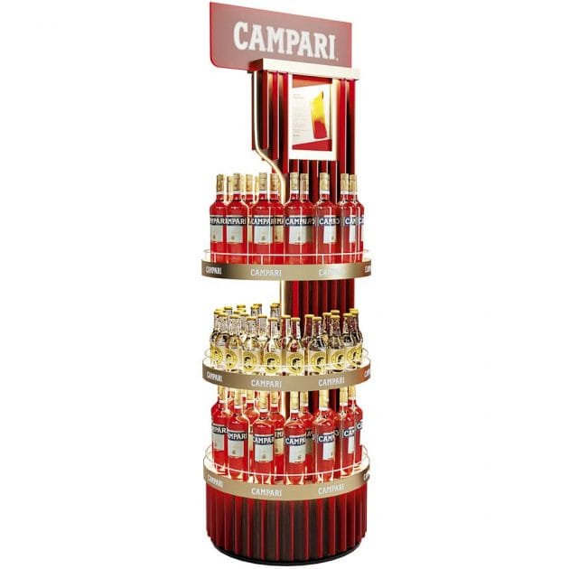 Premium Bodendisplay Campari