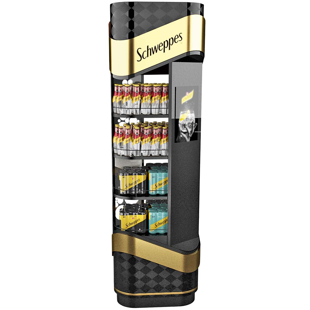 Schweppes Rounded Display