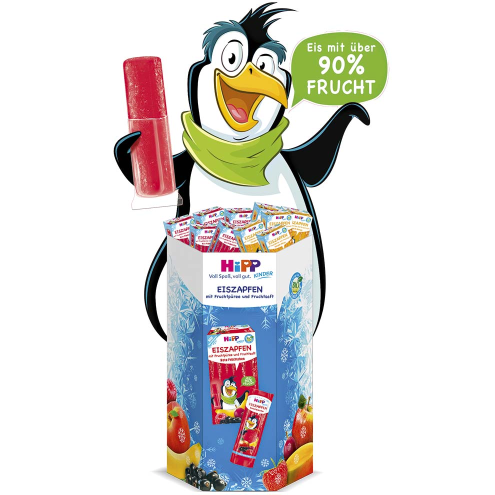 6-Eck-Schütte Hipp Eis Pinguin