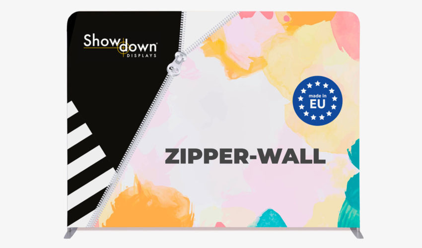 Showdown Displays Zipper-Wall Made in Europe