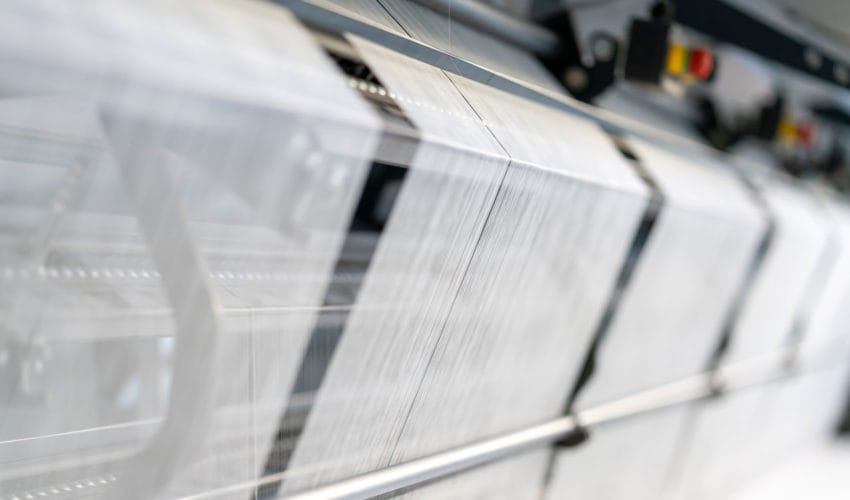 Friedrich gibt Stoff display Magazin