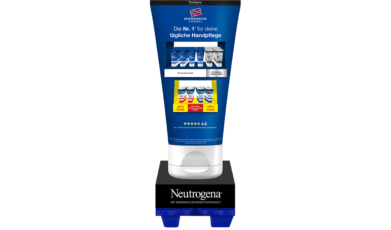Mehr als 50 Jahre Neutrogena display Magazin